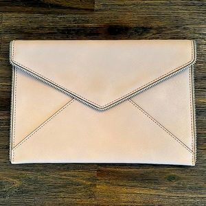 Rebecca Minkoff Leather Clutch, Blush